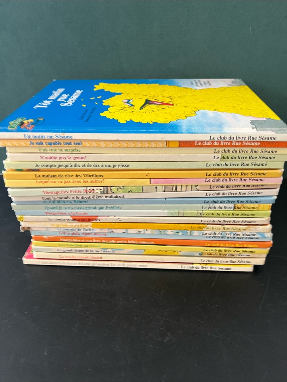 21 French Vintage Sesame Street Picture Books -